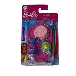 Barbie Dreamtopia Princess Tea Party Accessories Set 2 Mini Doll Playset NWT